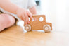Mini School Bus Wooden Toy Car