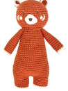 Crochet Rusty Panda Rattle Toy