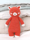 Crochet Rusty Panda Rattle Toy