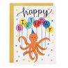 Octopus Balloons - Birthday Card