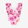 Amira - One Piece Basic Ruffled Capsleeve Swimsuit