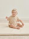 TERRY HENLEY ROMPER | APRICOT