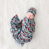 Miles - Infant Swaddle & Beanie Set - Little Red Barn Door