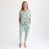 To The Stars - Women's Short Sleeve Scoop Neck & Jogger Pajama