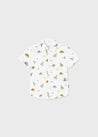 Short-Sleeve Cotton Print Shirt