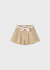 Ecofriends Cotton Shorts with Printed Belt