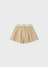 Ecofriends Cotton Shorts with Printed Belt