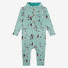 Wallace - Long Sleeve Collared Henley Long Romper (Presale) - Little Red Barn Door