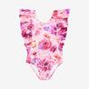 Amira - One Piece Basic Ruffled Capsleeve Swimsuit